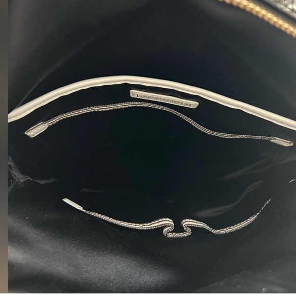 Henri Bendel Soho Black Snakeskin Backpack EC - Picture 10 of 11